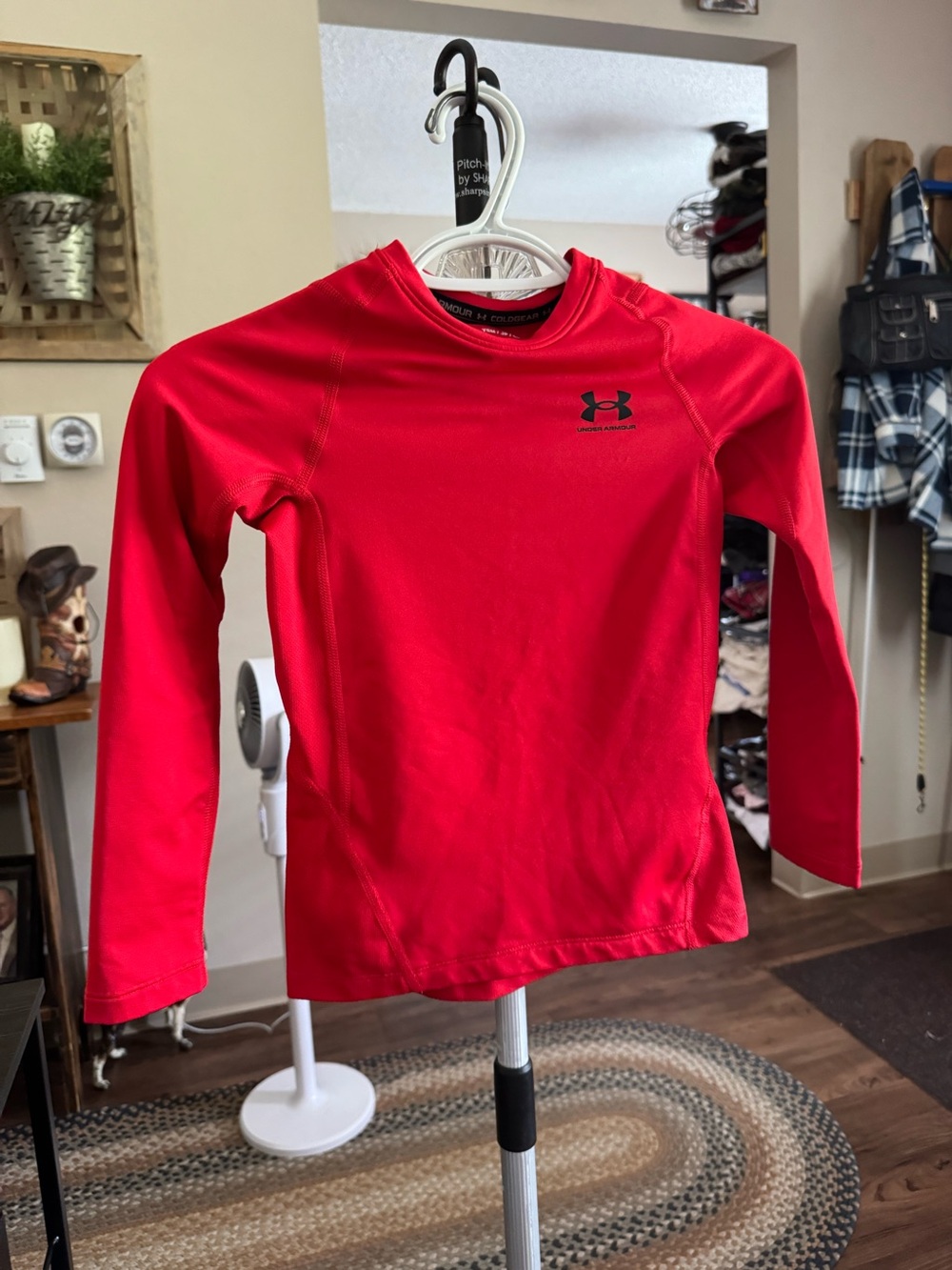 Under Armour Kids Red Long Sleeve Performance Top